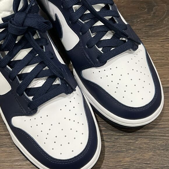 Nike Dunk High Men's Size 9 Midnight Navy Blue/White DD1399-104 - Picture 11 of 11
